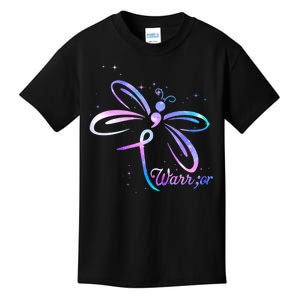 Dragonfly Warrior Suicide Prevention Awareness Kids T-Shirt