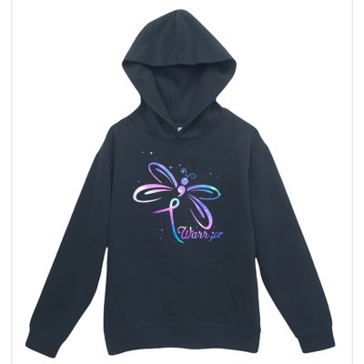 Dragonfly Warrior Suicide Prevention Awareness Urban Pullover Hoodie