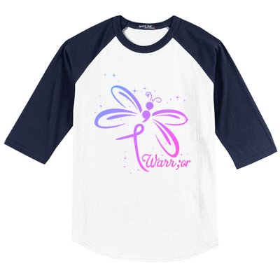 Dragonfly Warrior Suicide Prevention Awareness Baseball Sleeve Shirt