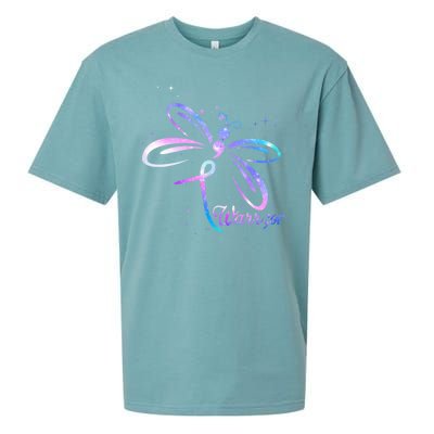 Dragonfly Warrior Suicide Prevention Awareness Sueded Cloud Jersey T-Shirt