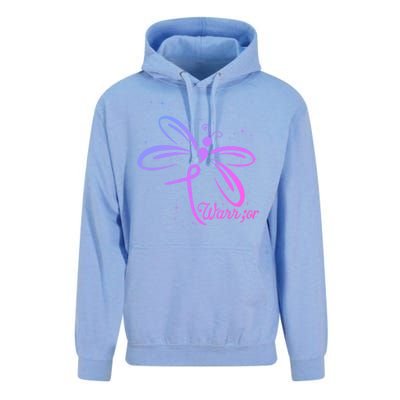 Dragonfly Warrior Suicide Prevention Awareness Unisex Surf Hoodie