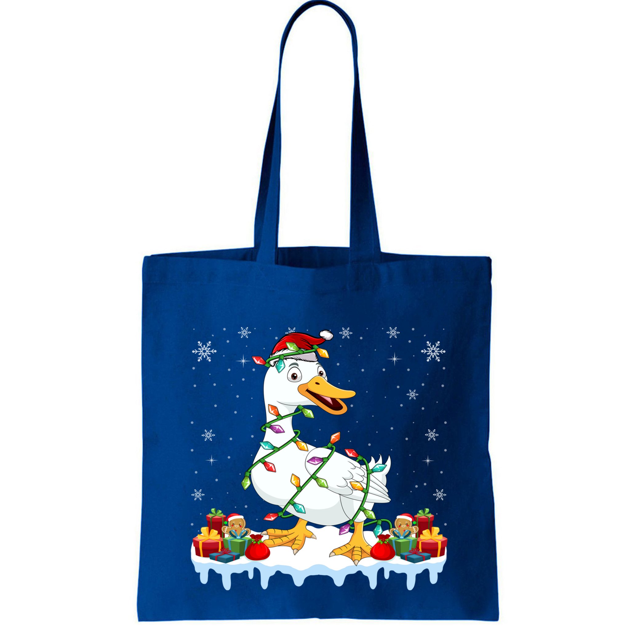 Duck Wearing Santa Hat Xmas Funny Duck Lover Christmas Cool Gift Bag