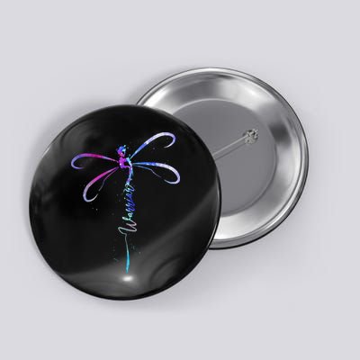 Dragonfly Warrior Semicolon Suicide Prevention Awareness Button
