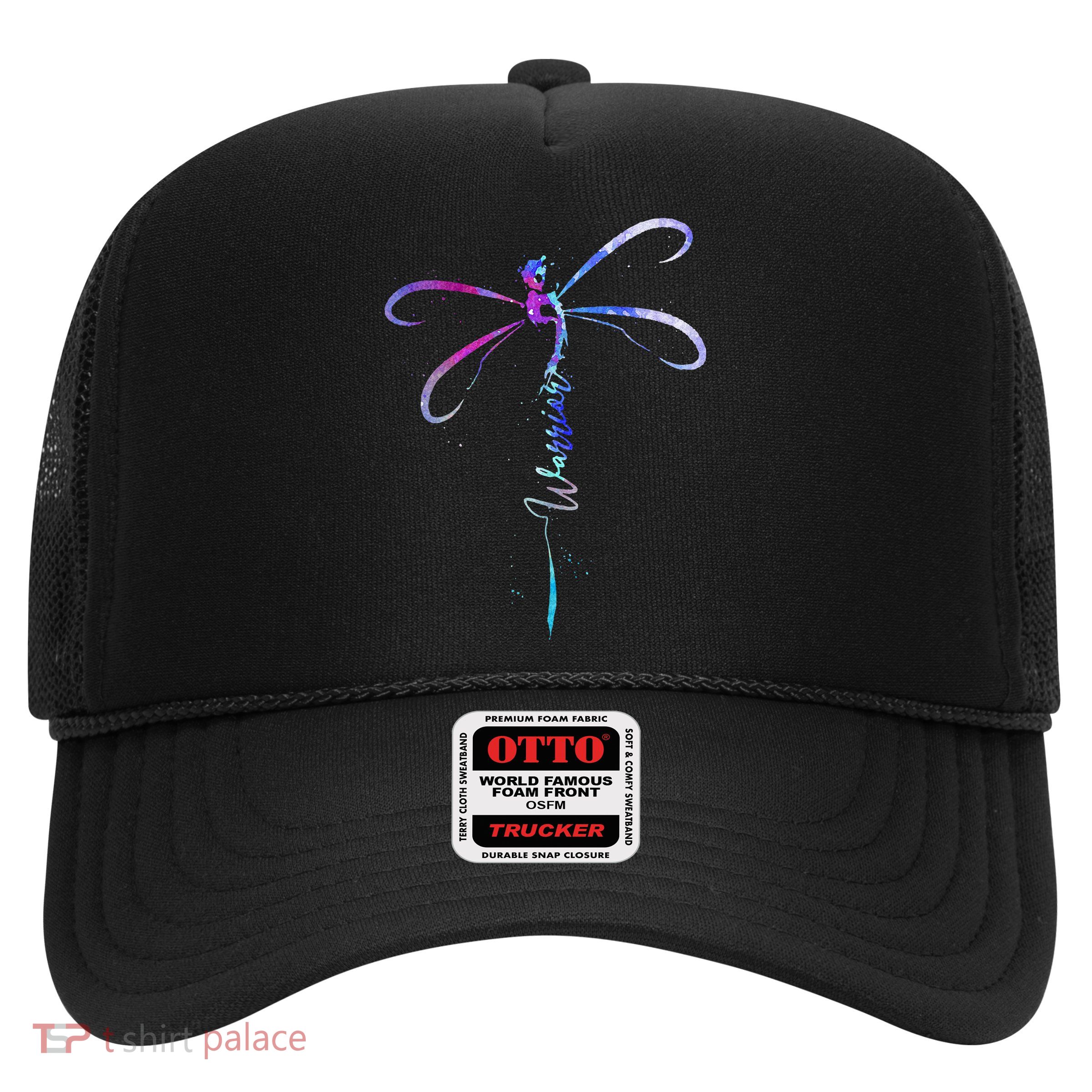 Dragonfly Warrior Semicolon Suicide Prevention Awareness Trucker Hat