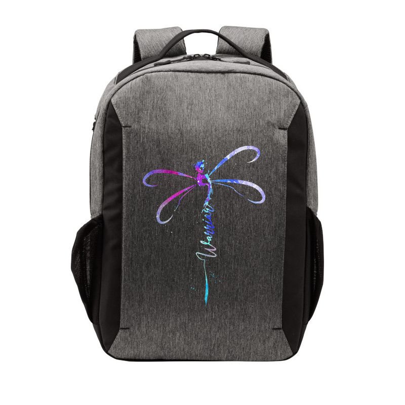 Dragonfly Warrior Semicolon Suicide Prevention Awareness Vector Backpack