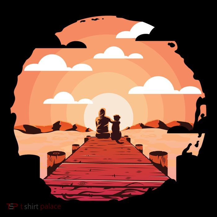 Dog Watching Sunset Wool Snapback Cap