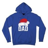 Dad With Santa Claus Hat Matching Family Christmas Pajama Tall Hoodie