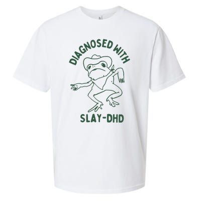 Diagnosed With Slay Dhd Sueded Cloud Jersey T-Shirt