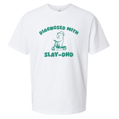 Diagnosed With Slay Dhd Sueded Cloud Jersey T-Shirt