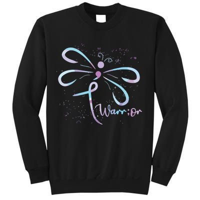 Dragonfly Warrior Semicolon Suicide Prevention Awareness Sweatshirt