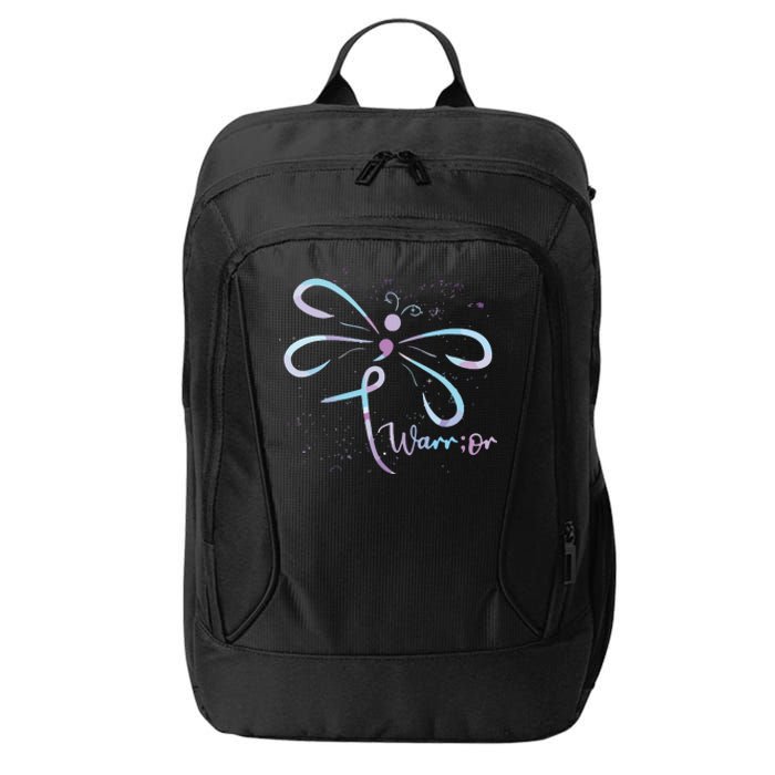 Dragonfly Warrior Semicolon Suicide Prevention Awareness City Backpack