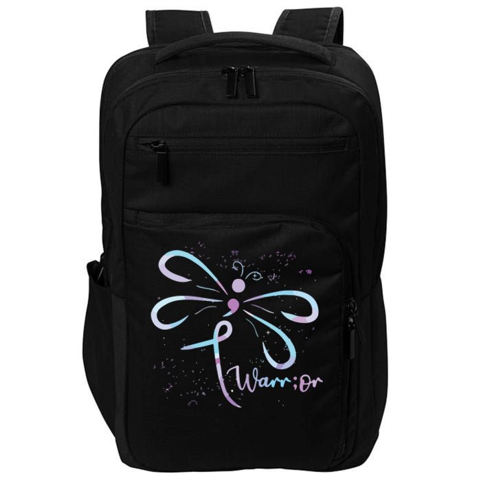 Dragonfly Warrior Semicolon Suicide Prevention Awareness Impact Tech Backpack