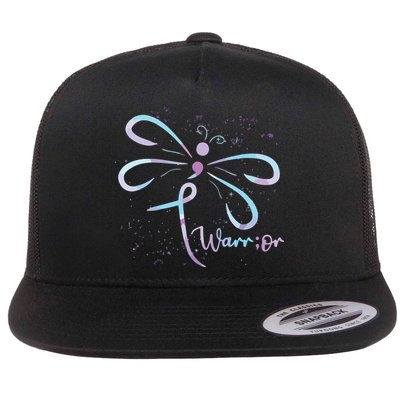 Dragonfly Warrior Semicolon Suicide Prevention Awareness Flatbill Hat