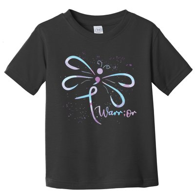 Dragonfly Warrior Semicolon Suicide Prevention Awareness Toddler T-Shirt