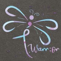Dragonfly Warrior Semicolon Suicide Prevention Awareness Cotton Canvas Backpack