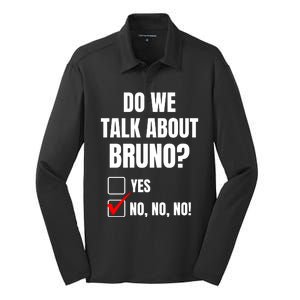 Do We Talk About Bruno No No No Funny Check Mark Silk Touch Performance Long Sleeve Polo