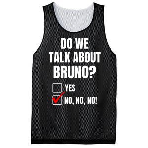 Do We Talk About Bruno No No No Funny Check Mark Mesh Reversible Basketball Jersey Tank