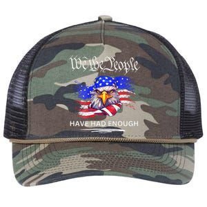 Design We The People Have Had Enough Retro Rope Trucker Hat Cap