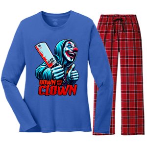 Down With The Clown Icp Hatchet Man Juggalette Clothes Women's Long Sleeve Flannel Pajama Set 