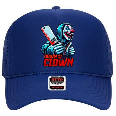 Down With The Clown Icp Hatchet Man Juggalette Clothes High Crown Mesh Back Trucker Hat