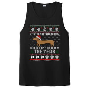 Dachshund Wienerful Time Of The Year Christmas Ugly Meaningful Gift PosiCharge Competitor Tank