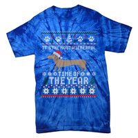 Dachshund Wienerful Time Of The Year Christmas Ugly Meaningful Gift Tie-Dye T-Shirt