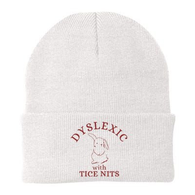 Dyslexic With Tice Nits Funny Dyslexia Knit Cap Winter Beanie