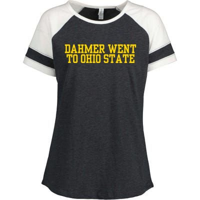 Dahmer Went To Enza Ladies Jersey Colorblock Tee