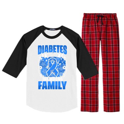 Diabetes Warrior Type 1 Diabetic Diabetes Awareness Gift Raglan Sleeve Pajama Set