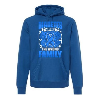 Diabetes Warrior Type 1 Diabetic Diabetes Awareness Gift Premium Hoodie