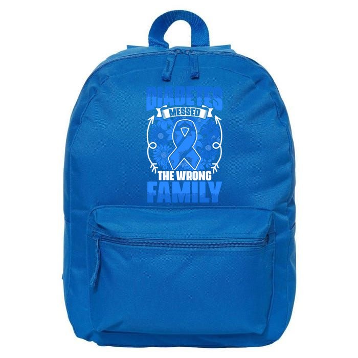 Diabetes Warrior Type 1 Diabetic Diabetes Awareness Gift 16 in Basic Backpack