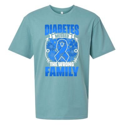 Diabetes Warrior Type 1 Diabetic Diabetes Awareness Gift Sueded Cloud Jersey T-Shirt