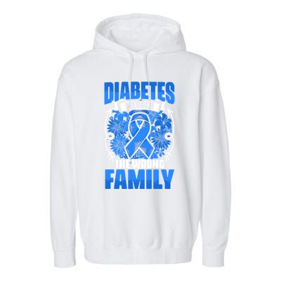 Diabetes Warrior Type 1 Diabetic Diabetes Awareness Gift Garment-Dyed Fleece Hoodie