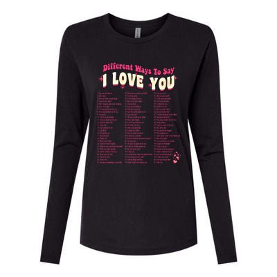 Different Ways To Saygifti Love You Retro Hippie Valentine Funny Gift Womens Cotton Relaxed Long Sleeve T-Shirt