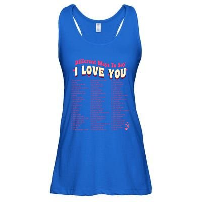 Different Ways To Saygifti Love You Retro Hippie Valentine Funny Gift Ladies Essential Flowy Tank