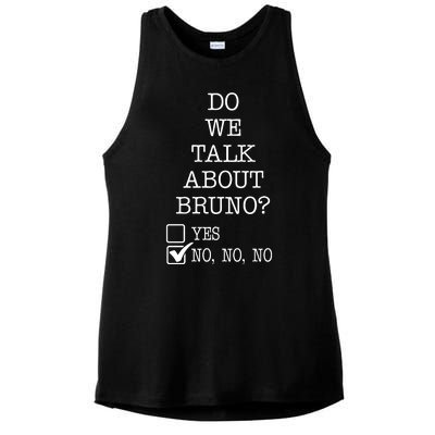 Do We Talk About Bruno Funny Ladies PosiCharge Tri-Blend Wicking Tank