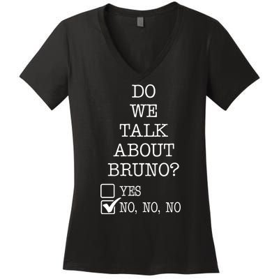 Do We Talk About Bruno Funny Women's V-Neck T-Shirt