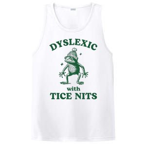 Dyslexic With Tice Nits Funny Dyslexia PosiCharge Competitor Tank