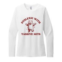 Dyslexic With Tassive Mits Bear Womens CVC Long Sleeve Shirt