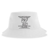 DonT Want To Be Human I Want To Be Kobold Eat Rocks Hoard Moss Yip Yap Yop Sustainable Bucket Hat