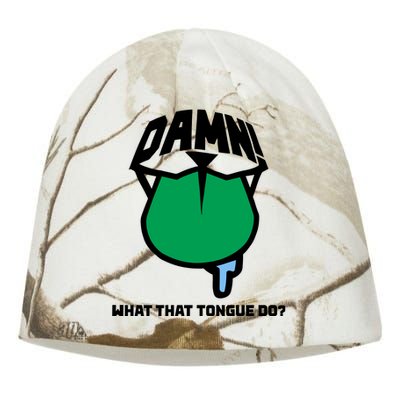 Damn What That Tongue Do Kati - Camo Knit Beanie