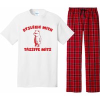 Dyslexic With Tassive Mits Retro Cartoon Pajama Set