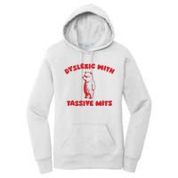 Dyslexic With Tassive Mits Retro Cartoon Women's Pullover Hoodie