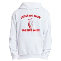 Dyslexic With Tassive Mits Retro Cartoon Urban Pullover Hoodie