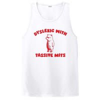 Dyslexic With Tassive Mits Retro Cartoon PosiCharge Competitor Tank