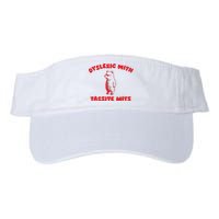 Dyslexic With Tassive Mits Retro Cartoon Valucap Bio-Washed Visor