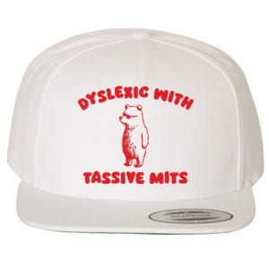 Dyslexic With Tassive Mits Retro Cartoon Wool Snapback Cap