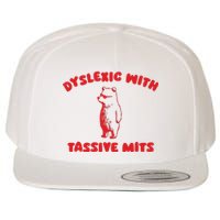 Dyslexic With Tassive Mits Retro Cartoon Wool Snapback Cap