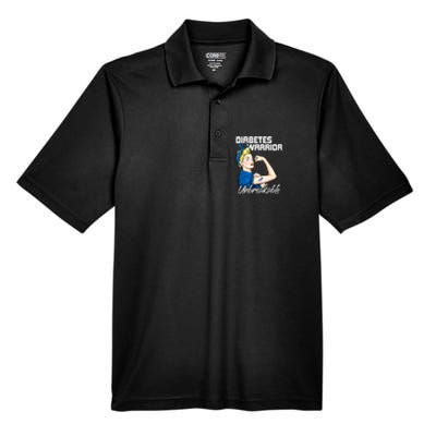 Diabetes Warrior Unbreakable Diabetes Awareness Men's Origin Performance Piqué Polo