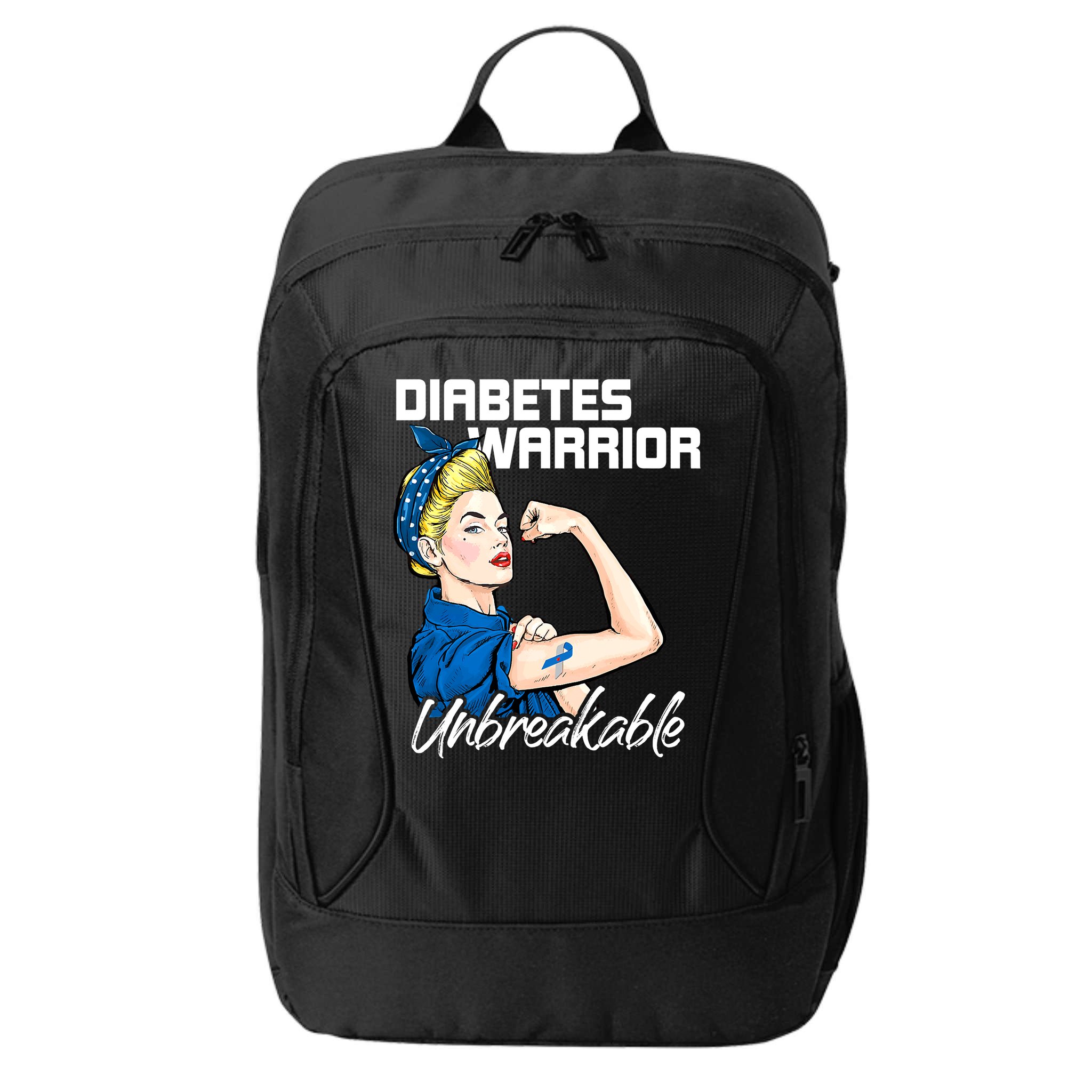 Diabetes Warrior Unbreakable Diabetes Awareness City Backpack